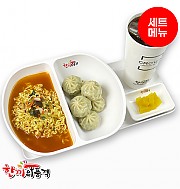 라면+통통고기만두+음료