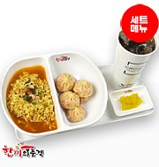 라면+통통김치만두+음료