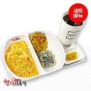 매콤크림라볶이+튀김+음료