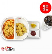 매콤달콤라볶이+감자튀김-음료