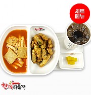 매콤달콤떡볶이+탕수육-단무지