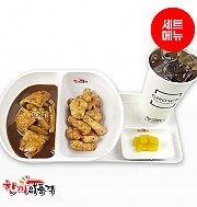 상하이짜장떡볶이+탕수육-단무지