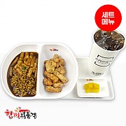 상하이짜장라볶이+탕수육-단무지