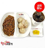 짜파게티+통통김치만두+음료-단무지