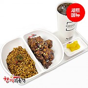 짜파게티+왕갈비치킨+음료-단무지