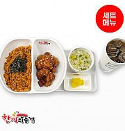 춘천식닭갈비볶음밥+양념치킨+우동국물+음료