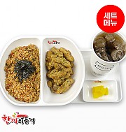 XO게살볶음밥+찹쌀탕수육+음료-단무지