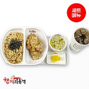 소불고기볶음밥+까르보치킨+우동국물+음료-단무지