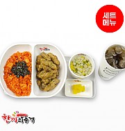 스팜김치볶음밥+탕수육+우동국물+음료-단무지