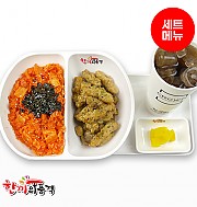 스팜김치볶음밥+탕수육+음료-단무지