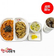 낙지볶음밥+탕수육+우동국물+음료-단무지