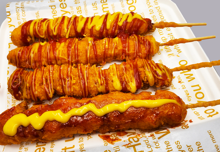 후라이드닭 가슴살꼬치