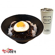 짜장덮밥+음료세트