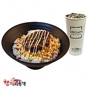 떡갈비마요덮밥+음료세트