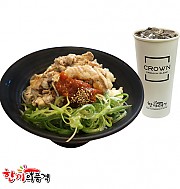 대패삼겹살덮밥+음료세트