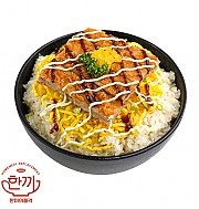 돈까스마요 불닭 덮밥