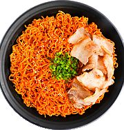 대패삼겹 비빔면