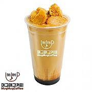 달고나 흑당 라떼