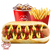 오리지날 핫도그 세트 ( 음료 + 감자튀김 )