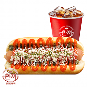 칠리치즈 핫도그 세트 ( + 음료 )