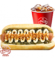 화이트어니언 핫도그 세트 ( + 음료 )