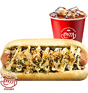 오코노미 핫도그 세트 ( + 음료 )