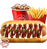 불닭마요 핫도그 세트 ( 음료 + 감자튀김 )