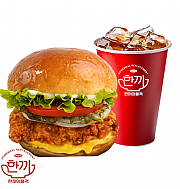 통살 치킨버거 ( + 음료 )