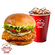양념 치킨버거 세트 ( + 음료 )