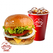 스파이시 치킨버거 세트 ( + 음료 )