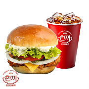타르타르 치킨버거 세트 ( + 음료 )